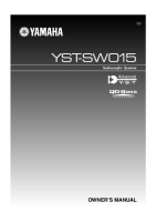 Yamaha YSTSW-015-Owners-Manual